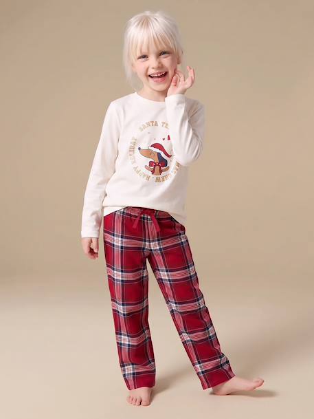 Pyjama enfant fille Capsule Famille écru 2 - vertbaudet enfant 