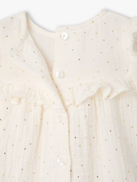 Ensemble robe et collants bébé fille écru 5 - vertbaudet enfant 