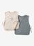 Lot 2 bavoirs tablier bébé personnalisable Lovely Léo+noisette+sauge 17 - vertbaudet enfant 