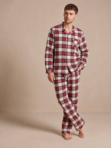 Pyjama homme flanelle Capsule Famille rouge 1 - vertbaudet enfant 