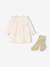 Ensemble robe et collants bébé fille écru 1 - vertbaudet enfant 