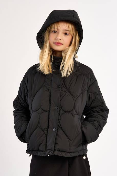 Veste matelassée, motif cœur Noir 5 - vertbaudet enfant 