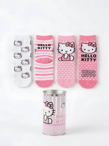 Lot de 4 paires de chaussettes hello kitty Blanc et rose 2 - vertbaudet enfant 