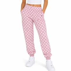 Jogging à damier fille fleece - vertbaudet enfant