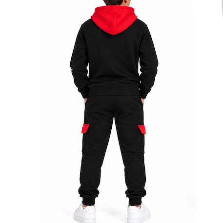 Ensemble garçon hoodie Noir 3 - vertbaudet enfant 