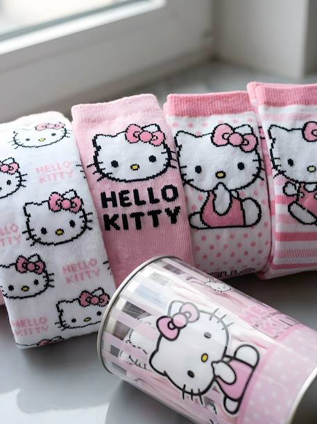 Lot de 4 paires de chaussettes hello kitty Blanc et rose 1 - vertbaudet enfant 