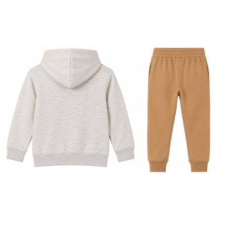 Ensemble de survêtement garçon sweat et jogging Beige 3 - vertbaudet enfant 