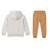 Ensemble de survêtement garçon sweat et jogging Beige 3 - vertbaudet enfant 