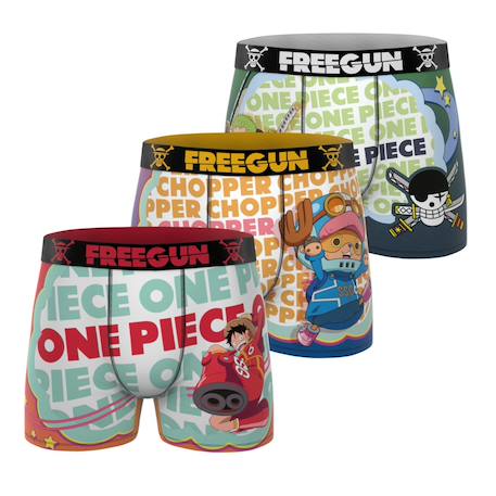 Lot de 3 boxers junior one piece Rouge/orange/gris/vert 1 - vertbaudet enfant 