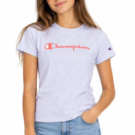 T-shirt fille à manches courtes script Bleu 1 - vertbaudet enfant 