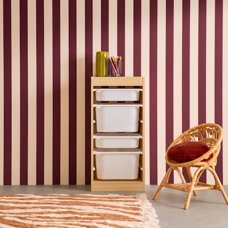 Meuble de rangement enfant 4 bacs de rangement Blanc+Naturel 10 - vertbaudet enfant 