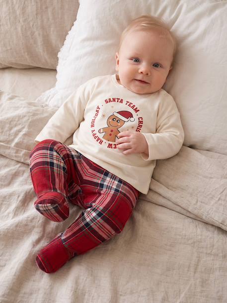 Pyjama 2 pièces naissance Capsule Famille écru 2 - vertbaudet enfant 