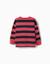 T-shirt à manches longues en coton à rayures et imprimé Rouge+Vert foncé 2 - vertbaudet enfant 