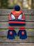 Ensemble 2 pièces bonnet et gants spiderman garçon Rouge et bleu 1 - vertbaudet enfant 