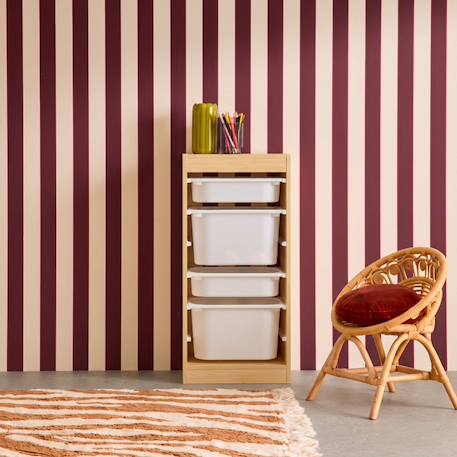 Meuble de rangement enfant 4 bacs de rangement Blanc+Naturel 7 - vertbaudet enfant 