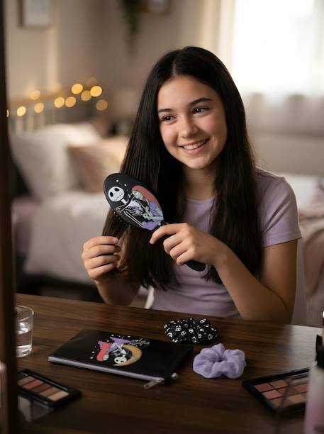 Set de beauté brosse et élastiques enfant jack skellington Noir 1 - vertbaudet enfant 