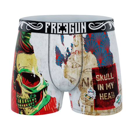 Lot de 3 boxers junior collection pop art Beige/jaune/rose/turquoise/rouge/noir/blanc 2 - vertbaudet enfant 