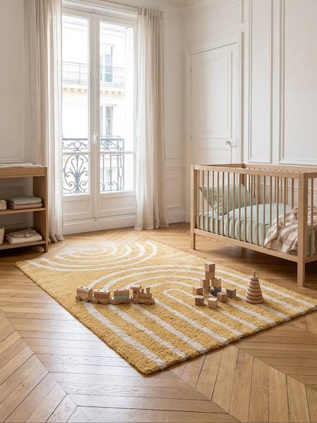 Tapis enfant épais et confortable harmoni Jaune naturel+Palette colorée+Rose poudrée 2 - vertbaudet enfant 