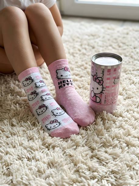 Lot de 4 paires de chaussettes hello kitty Blanc et rose 4 - vertbaudet enfant 