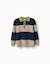 Pull en maille à rayures Bleu foncé 1 - vertbaudet enfant 