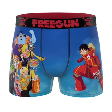Lot de 5 boxers junior one piece Rouge/orange/gris/vert/rose/bleu 6 - vertbaudet enfant 