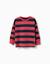T-shirt à manches longues en coton à rayures et imprimé Rouge+Vert foncé 1 - vertbaudet enfant 