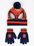 Ensemble 2 pièces bonnet et gants spiderman garçon Rouge et bleu 3 - vertbaudet enfant 