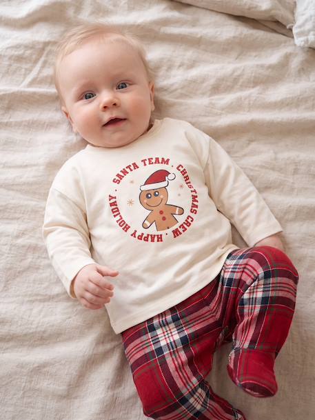 Pyjama 2 pièces naissance Capsule Famille écru 3 - vertbaudet enfant 