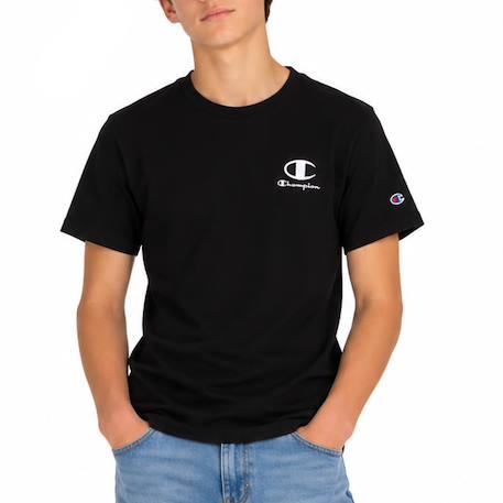 T-shirt garçon à manches courtes embroidery Gris+Noir 5 - vertbaudet enfant 