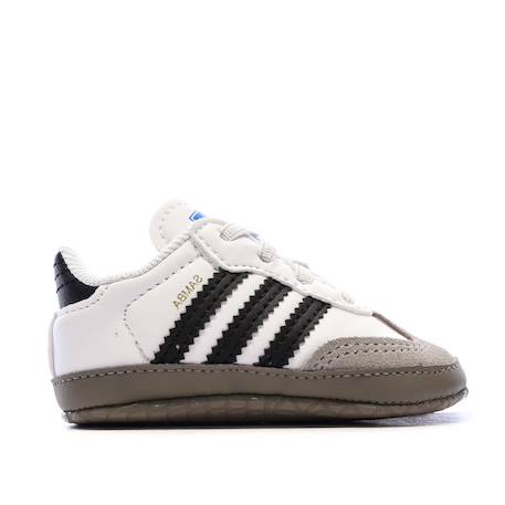 Baskets samba bébé à lacets élastiques Blanc 2 - vertbaudet enfant 