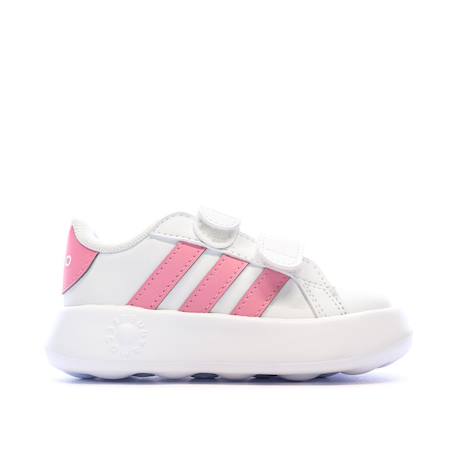 Baskets à  scratchs bébé fille grand court 2.0 Blanc 2 - vertbaudet enfant 