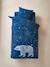 Parure housse de couette enfant détails phosphorescents et taie d'oreiller OURS POLAIRE bleu foncé 5 - vertbaudet enfant 