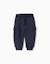 Pantalon de jogging en coton peigné avec poches cargo et imprimé Bleu foncé+Vert foncé 1 - vertbaudet enfant 