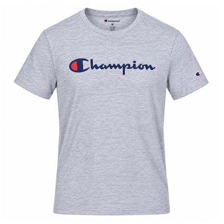 T-shirt garçon à manches courtes signature Blanc+Gris+Gris clair+Marine+Noir+Vert 8 - vertbaudet enfant 