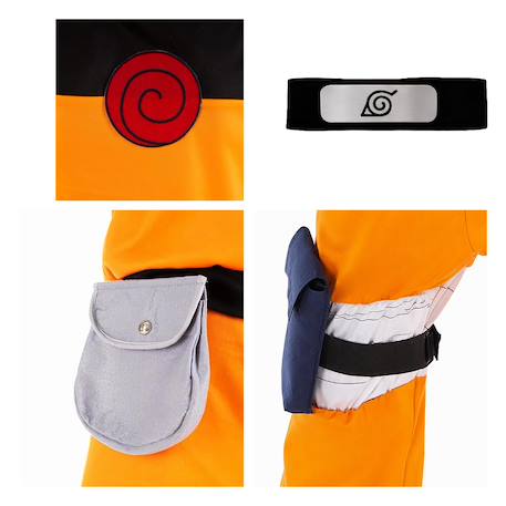 Déguisement enfant naruto shippuden Orange, noir 4 - vertbaudet enfant 