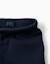 Pantalon de jogging en coton peigné avec poches cargo et imprimé Bleu foncé+Vert foncé 3 - vertbaudet enfant 