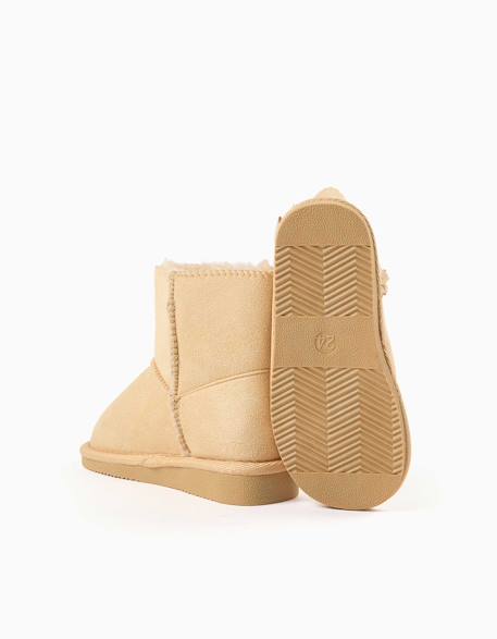Bottines à doublure en peluche douce synthétique Beige 3 - vertbaudet enfant 