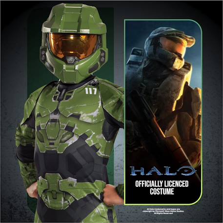 Déguisement enfant garçon halo master chief Vert 2 - vertbaudet enfant 