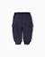 Pantalon de jogging en coton peigné avec poches cargo et imprimé Bleu foncé+Vert foncé 2 - vertbaudet enfant 
