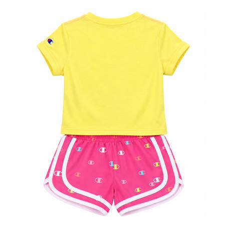 Ensemble fille t-shirt et short Rose 3 - vertbaudet enfant 