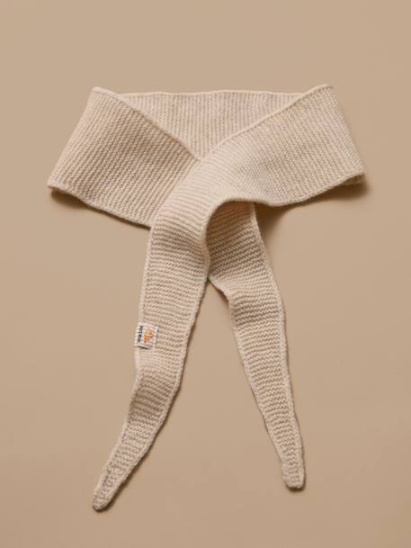 Écharpe en laine Beige+Gris chine+Rouge 1 - vertbaudet enfant 