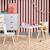 Table carrée enfant bois de pin 2 assises - judith Blanc+Jaune+Rose+Terracotta+Vert+Vert olive 1 - vertbaudet enfant 