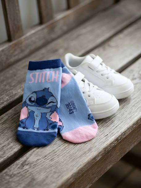 Lot de 7 paires de chaussettes basses stitch Bleu 1 - vertbaudet enfant 