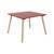 Table carrée enfant bois de pin 2 assises - judith Blanc+Jaune+Rose+Terracotta+Vert+Vert olive 24 - vertbaudet enfant 