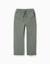 Pantalon en sergé ajusté avec cordon Vert foncé 1 - vertbaudet enfant 