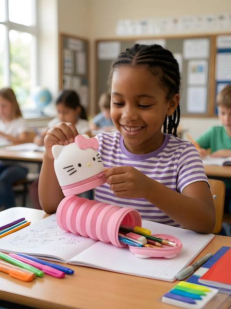 Trousse hello kitty enfant – 13 x 6 x 6 cm Rose 2 - vertbaudet enfant 