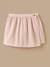 Jupe short en velours fille Rose poudre 1 - vertbaudet enfant 
