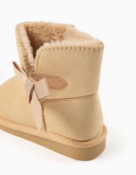 Bottines à doublure en peluche douce synthétique Beige 4 - vertbaudet enfant 