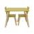 Table carrée enfant bois de pin 2 assises - judith Blanc+Jaune+Rose+Terracotta+Vert+Vert olive 11 - vertbaudet enfant 