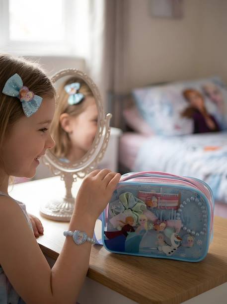 Trousse à accessoires cheveux la reine des neiges Bleu et violet 2 - vertbaudet enfant 